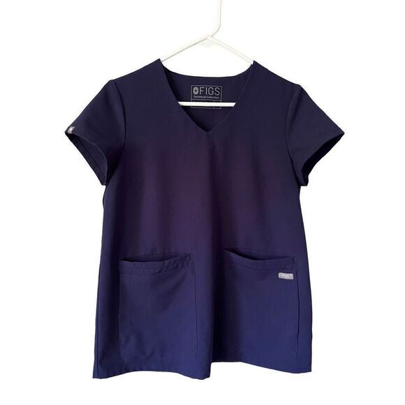 FIGS Technical Collection Purple V-neck Top size XS - Picture 1 of 8